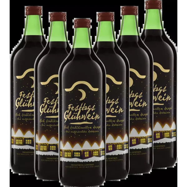 6x Pack de vin de fête - Glühwein rouge - Peter Riegel Weinimport