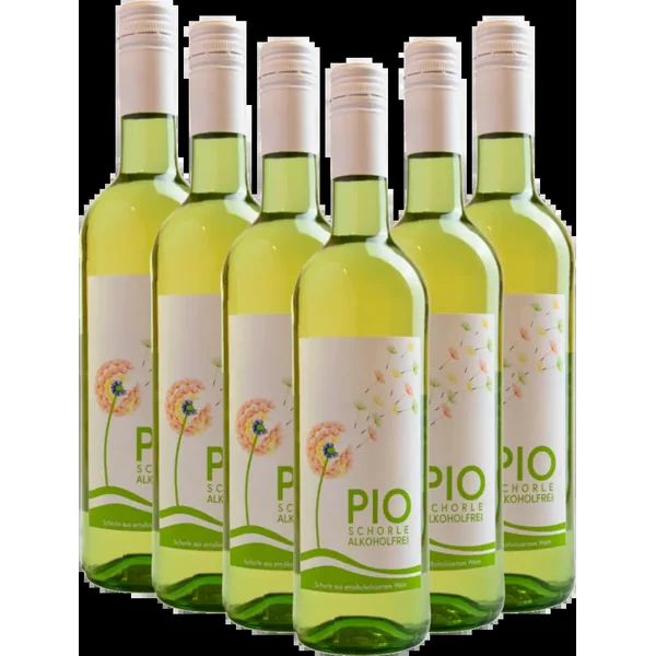 6x Pack de vins avantageux PIO Weinschorle sans alcool - P&P Weine