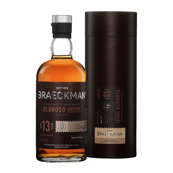 BRAECKMAN 13 ans Single Grain Whisky Oloroso Sherry Cask Finish 60,2% - 0.5 - Belgique - Maison du Whisky