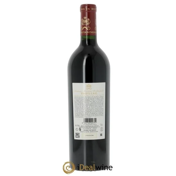 Château Mouton Rothschild 1er Grand Cru Classé (CBO à partir de 6 bts) 2018