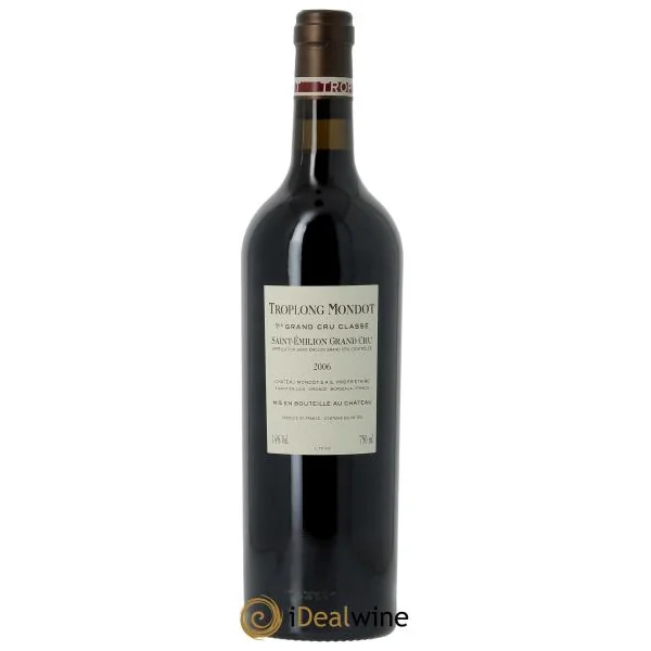 Château Troplong Mondot 1er Grand Cru Classé B (CBO à partir de 6 bts) 2006