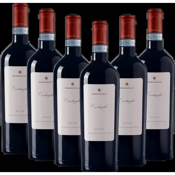 Coffret de 6 vins avantageux Mandrarossa Cartagho - Cantine Settesoli