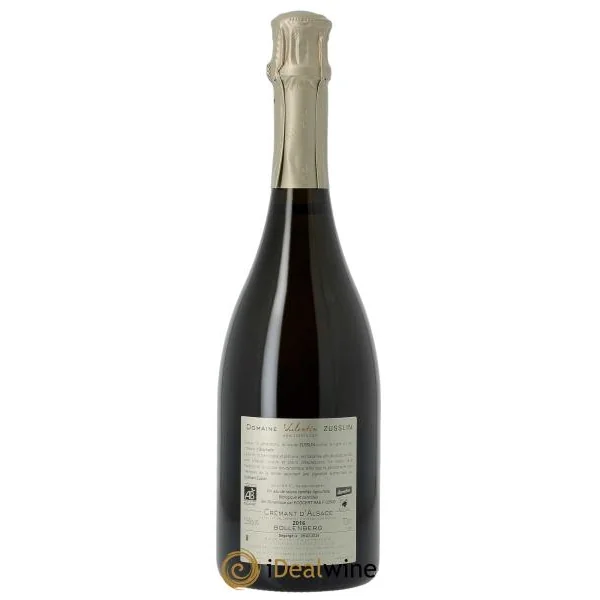 Crémant d'Alsace Bollenberg Brut Zéro Sans Soufre Valentin Zusslin (Domaine) 2016