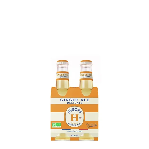HYSOPE Ginger Ale Pack de 4x20 cl Bio - 0.8 - France - Maison du Whisky