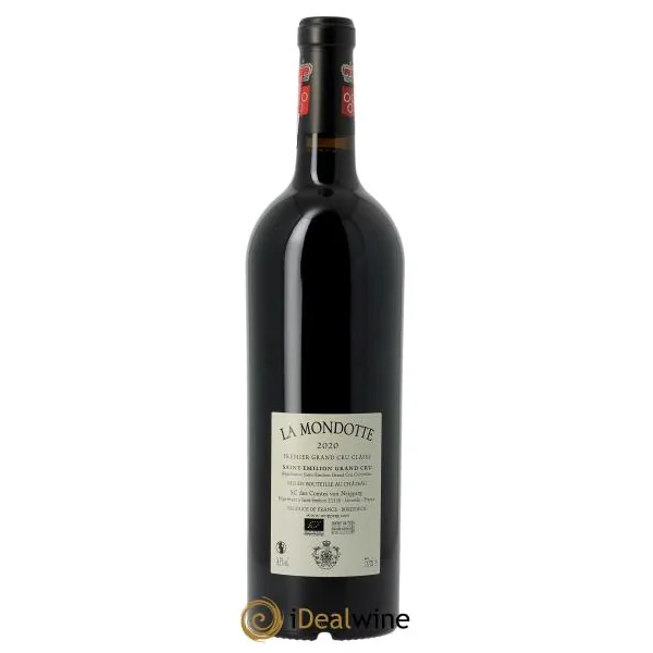 La Mondotte 1er Grand Cru Classé B depuis 2012 (CBO à partir de 3 bts) 2020