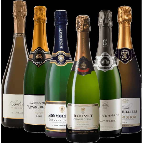 La variété effervescente du Crémant de Loire - Coffret dégustation de 6 bouteilles