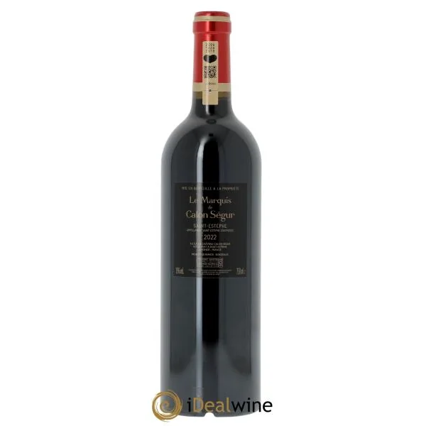 Marquis de Calon Second Vin (CBO à partir de 6 bts) 2022