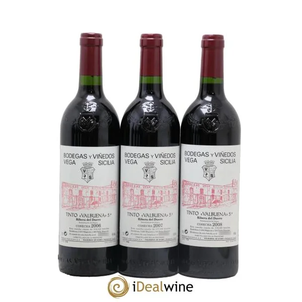 Ribera Del Duero DO Caisse Valbuena Edicion Limitada Coleccionista 2006, 2007, 2008, 2009, 2010, 2011