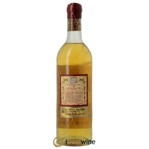 Rioja Gran Reserva Blanco Vina Tondonia R. Lopez de Heredia 1981