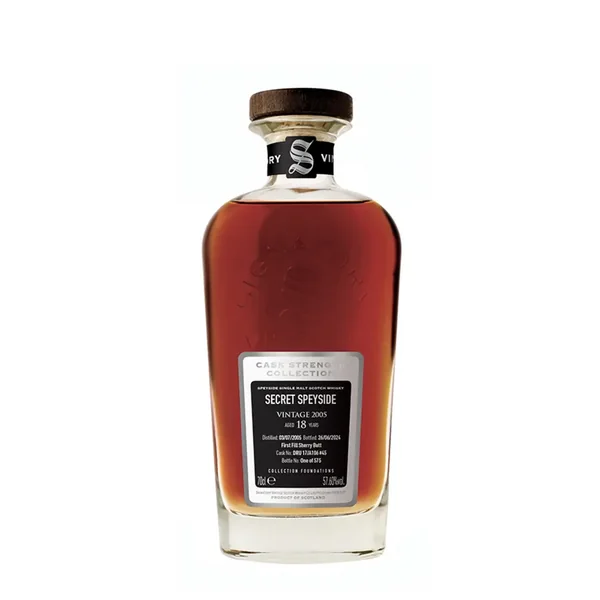 SECRET SPEYSIDE DISTILLERY 18 ans 2005 1st fill Sherry Butt CS Collection Foundations Signatory Vintage 57,6% - 0.7 - Ecosse - Maison du Whisky