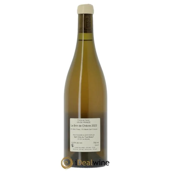 Vin de France (anciennement Touraine) Le Brin de Chèvre Clos du Tue-Boeuf 2023
